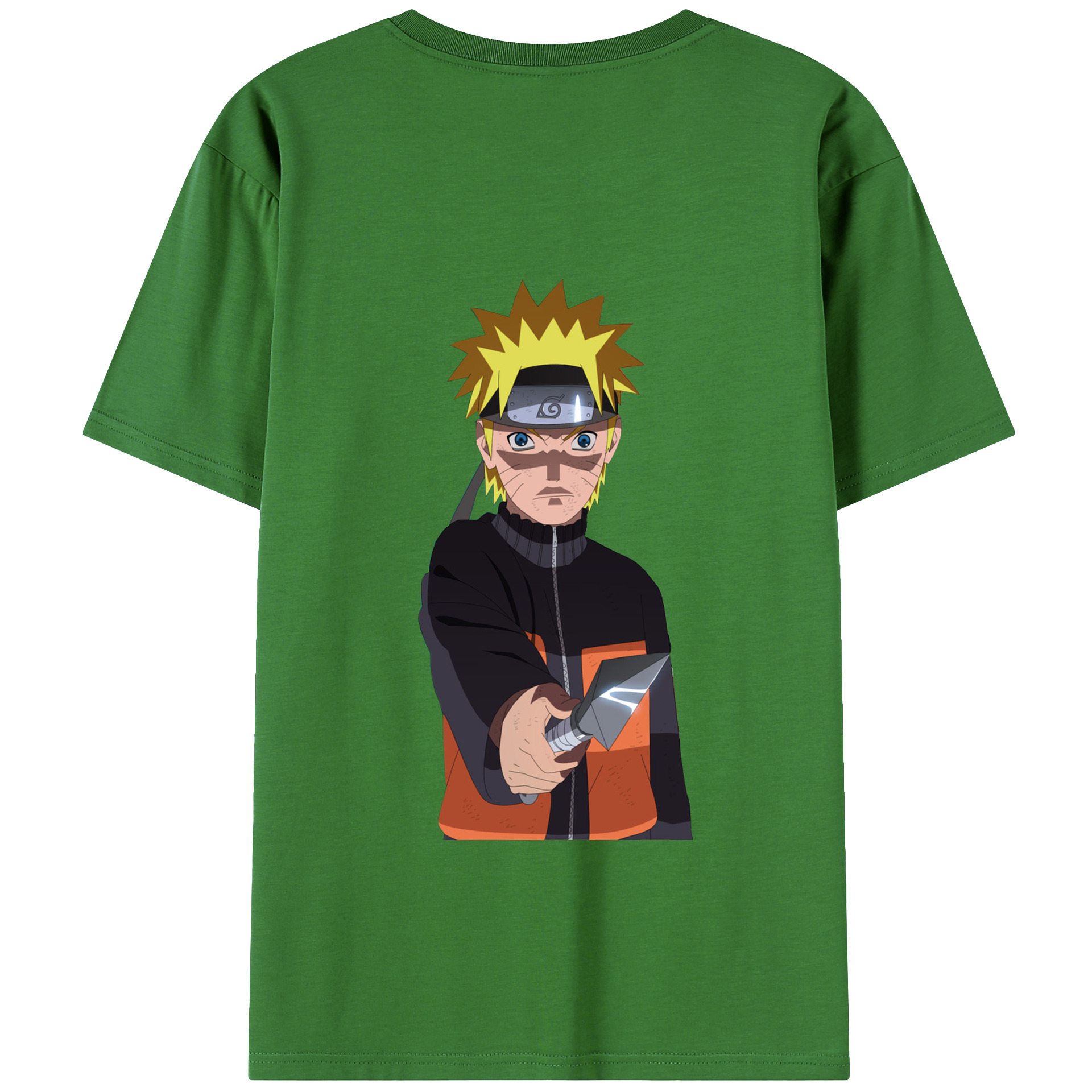 （画像用） NARUTO -ナルト- うずまき ナルト Uzumaki Naruto レディース半袖Tシャツ(バックプリント)
